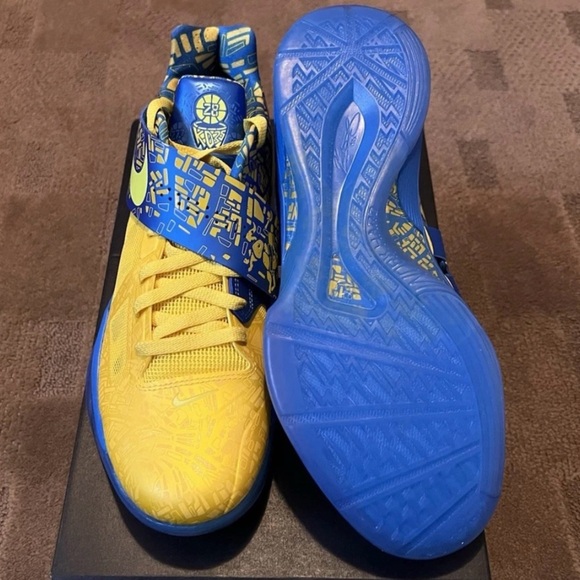 Nike Zoom KD 4 Scoring Title 2025 Blue Lemon Twist FZ5916-400 NBY Mens Size 11 - Picture 9 of 10